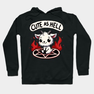 Cute as Hell Cute Goat Hoodie